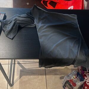 L8teR One Shoulder Gray and Blue with silver specks Women's Top